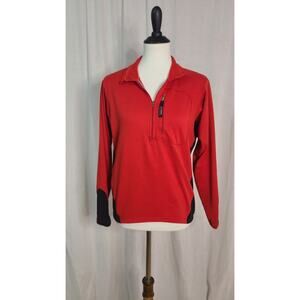 PATAGONIA Lot 2 Fleece Jacket Running Half Zip Snap T Red S
